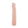 Miękka cielista przedłużka do penisa nakładka z żyłami 13cm / 19cm (+6cm)